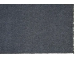 Bufanda de lana y cachemira espiga Azul moteado-Bexley Store