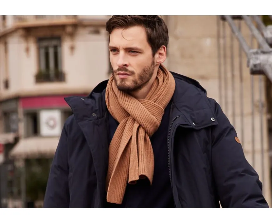 Bufanda Lambswool Avellana moteado-Bexley Cheap