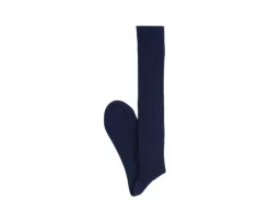 Calcetines altos Hilo de Escocia para hombre Marino-Bexley Discount