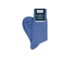 Calcetines de algodón fino para hombre Azul medio moteado-Bexley Discount