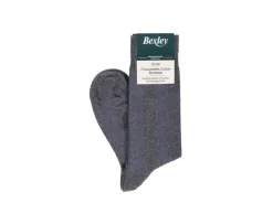 Calcetines de algodón grueso con rayas de espiga Gris Antracita-Bexley Cheap