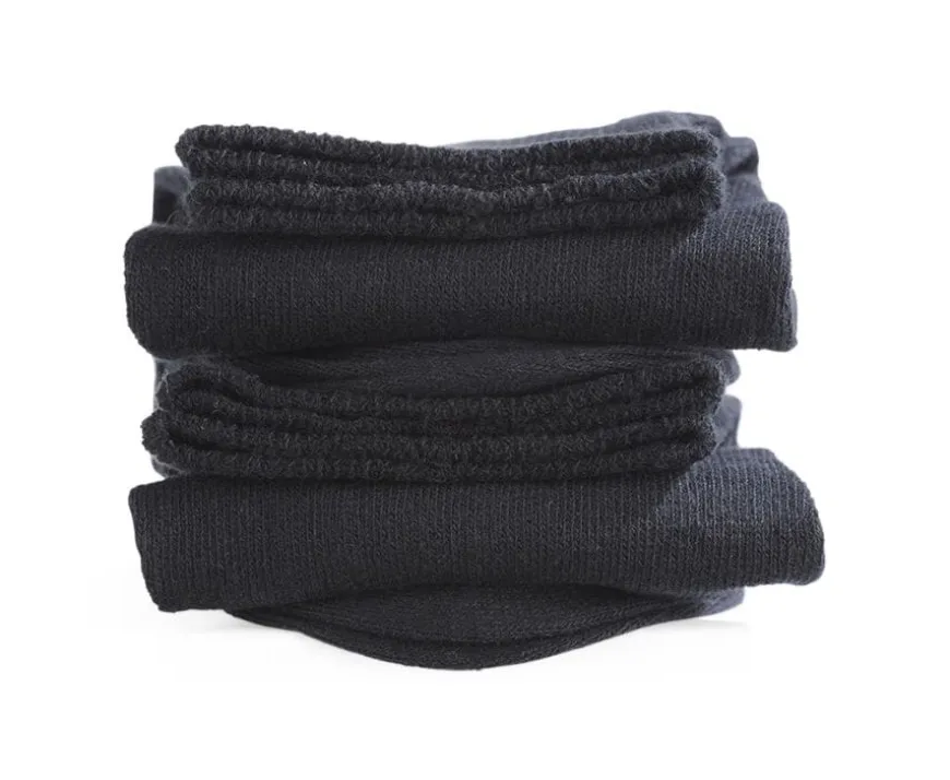 Calcetines de algodón grueso para hombre Negro-Bexley Cheap