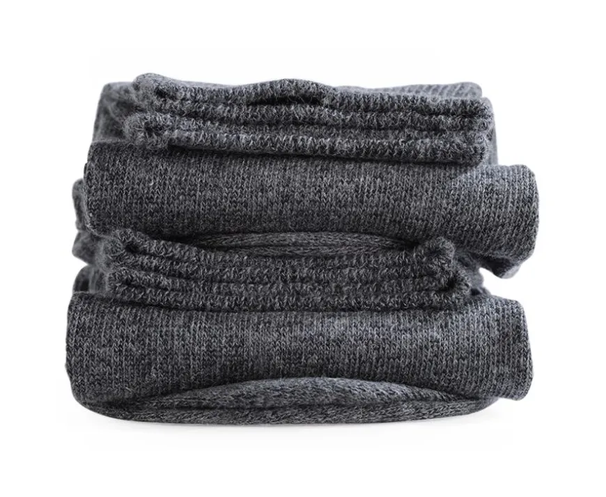 Calcetines de algodón grueso para hombre Gris Antracita-Bexley Clearance