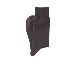 Calcetines de algodón gruesos para hombre Marrón oscuro-Bexley Clearance