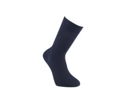Calcetines de algodón y lino con ribete para hombre Marino-Bexley Cheap