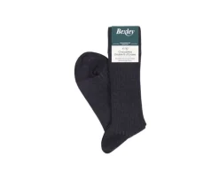 Calcetines en canale Hilo de Escocia para hombre Negro y Gris-Bexley Sale