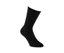 Calcetines en canale Hilo de Escocia para hombre Negro-Bexley Discount