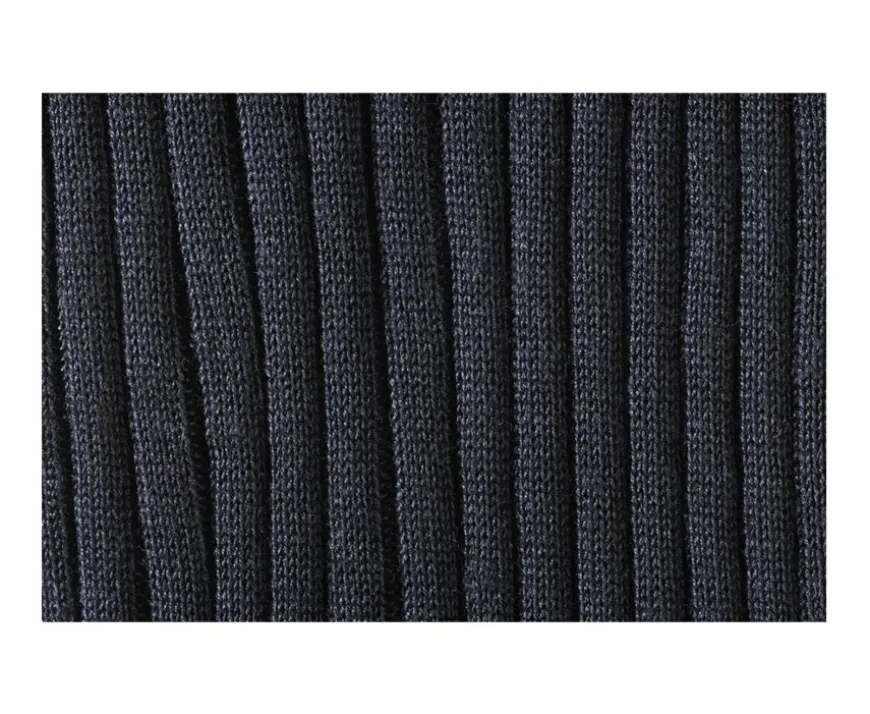Calcetines en canale Hilo de Escocia para hombre Negro-Bexley Discount