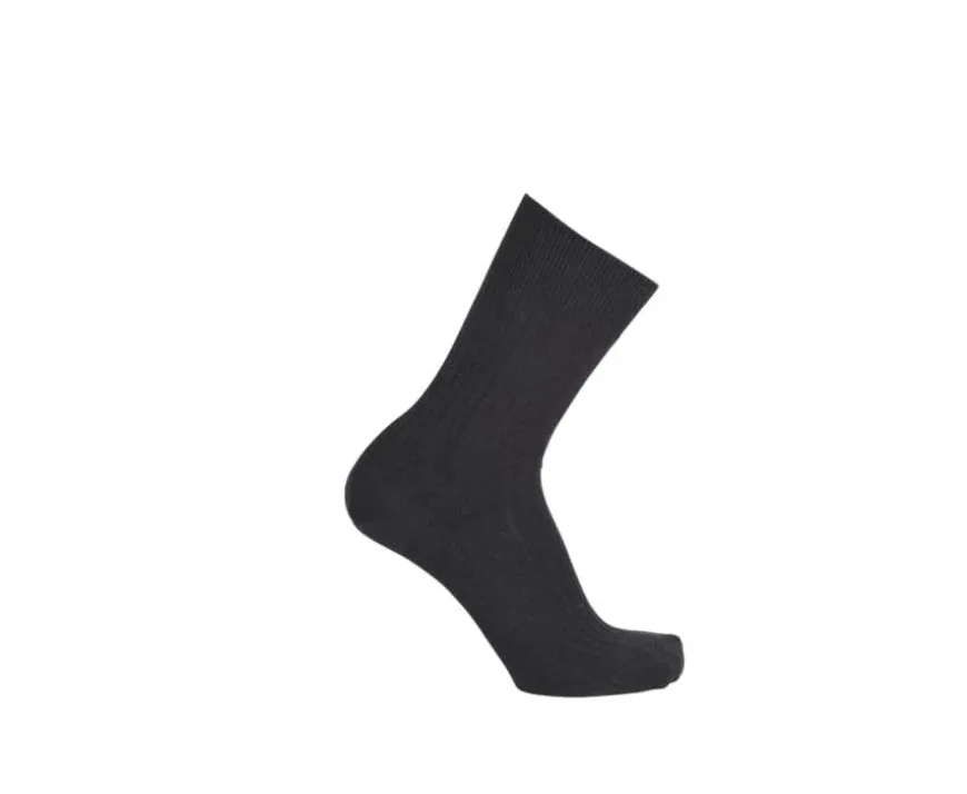 Calcetines en canale Hilo de Escocia para hombre Antracita moteado-Bexley Cheap