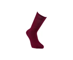 Calcetines en canale Hilo de Escocia para hombre Burdeos Rojo-Bexley Online