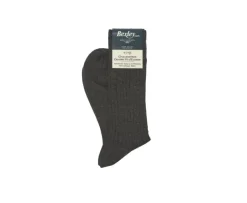Calcetines en canale Hilo de Escocia para hombre Gris medio moteado-Bexley Shop