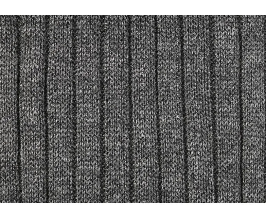 Calcetines en canale Hilo de Escocia para hombre Gris medio moteado-Bexley Shop
