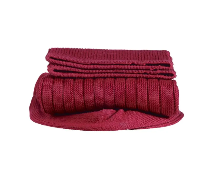 Calcetines en canale Hilo de Escocia para hombre Rojo Cereza-Bexley Best Sale