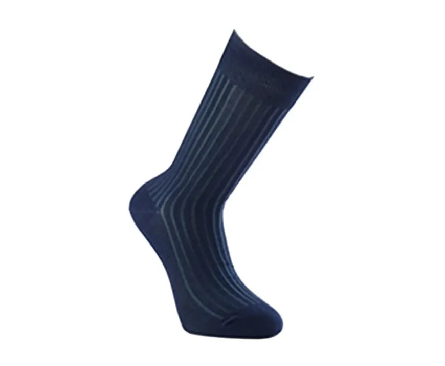 Calcetines en canale Hilo de Escocia para hombre Verde y Marino-Bexley Best
