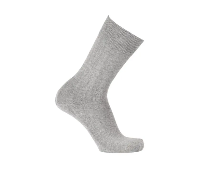 Calcetines finos de algodón para hombre Gris claro moteado-Bexley Outlet