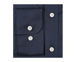 Camisa 100% algodón Azul marino - Cuello americano Alvin-Bexley Hot