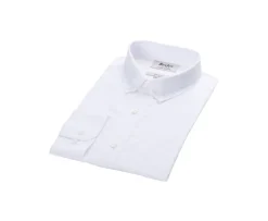 Camisa 100% algodón Blanco - Cuello americano Evhan-Bexley Cheap