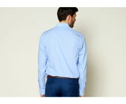 Camisa a rayas Navy y Blanca de algodón - Cuello francés Bertelin-Bexley Flash Sale