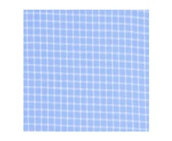 Camisa Azul con finos cuadros blancos - Bolsillo Clayn Mc-Bexley Flash Sale