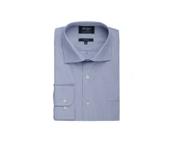 Camisa azul con rayas blancas Fulvio-Bexley Clearance