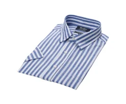 Camisa Azul océano con rayas blancas Salvien Mc-Bexley Online