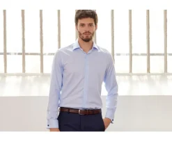 Camisa Azul pálido con gemelos Paolo-Bexley Flash Sale