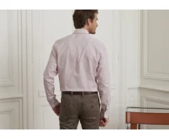 Camisa blanca con pequeños cuadros rojos Salvatore-Bexley Cheap