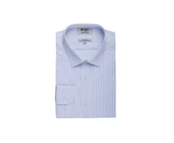 Camisa blanca con rayas Azul Claro Geoffroy-Bexley Flash Sale