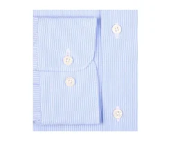 Camisa blanca con rayas azules Anselme-Bexley Best