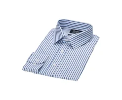 Camisa blanca con rayas azul marino Noëlien-Bexley Best