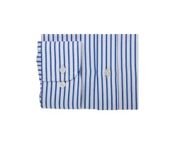 Camisa blanca con rayas azul marino Noëlien-Bexley Best