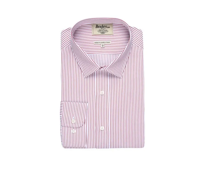 Camisa blanca con rayas rojas Geoffroy-Bexley Shop