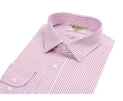 Camisa blanca con rayas rojas Geoffroy-Bexley Shop