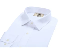 Camisa blanca de algodón - Cuello francés Norbertin-Bexley Discount