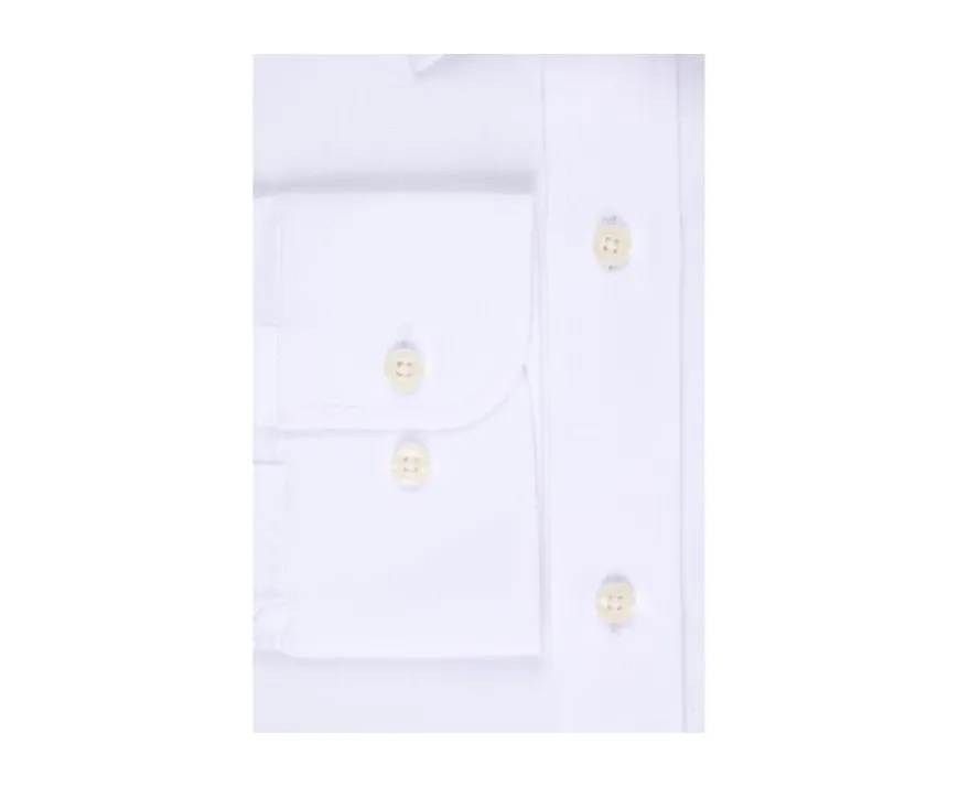 Camisa blanca de algodón - Cuello francés Norbertin-Bexley Discount