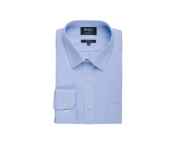Camisa blanca de sarga celeste Claudiard-Bexley Outlet