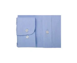 Camisa blanca de sarga celeste Claudiard-Bexley Outlet