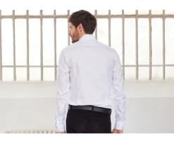 Camisa blanca Oxford lisa de doble hilo Ottavio-Bexley Best Sale