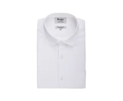 Camisa Chambray Blanco de algodón y lino Siphérin-Bexley Cheap