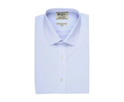 Camisa con finas rayas azules - Cuello francés Antoine-Bexley Best Sale