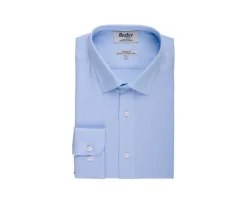 Camisa de algodón Azul claro - Cuello francés Ansbert-Bexley Discount