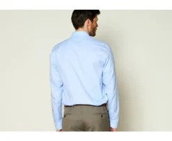 Camisa de algodón Azul claro - Cuello francés Ansbert-Bexley Discount