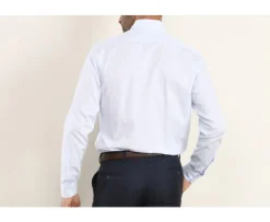 Camisa de algodón Azul claro - Cuello italiano Angelo-Bexley Clearance