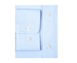 Camisa de algodón azul claro Giorgio-Bexley Flash Sale
