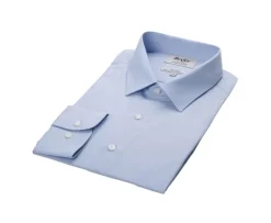 Camisa de algodón Azul - Cuello francés Louis Classic-Bexley Outlet