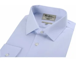 Camisa de algodón Azul pálido - Cuello francés Louis Classic-Bexley Best Sale