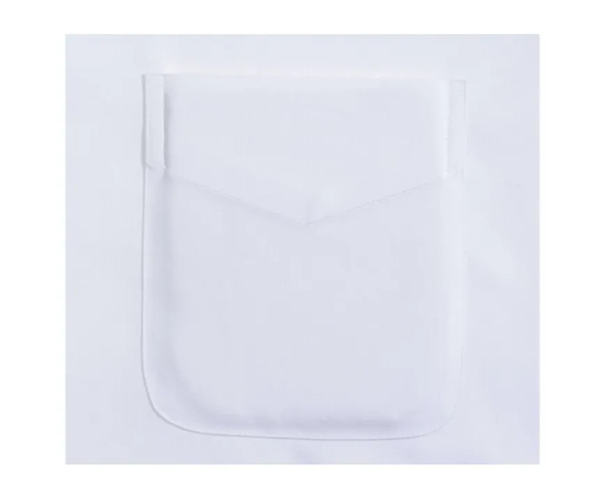 Camisa de algodón blanca - Bolsillo en el pecho Albert-Bexley Online