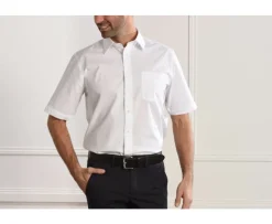 Camisa de algodón blanca - Bolsillo en el pecho Albert Mc-Bexley Discount