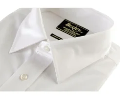 Camisa de algodón blanca - Bolsillo en el pecho Albert Mc-Bexley Discount