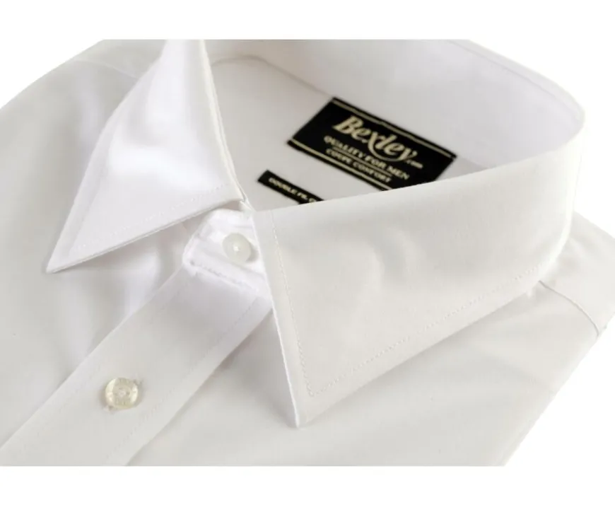 Camisa de algodón blanca - Bolsillo en el pecho Albert Mc-Bexley Discount